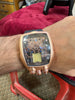 Exclusive Rose Gold & Blue Mechanical Watch – Bugatti Chiron Tourbillon Style