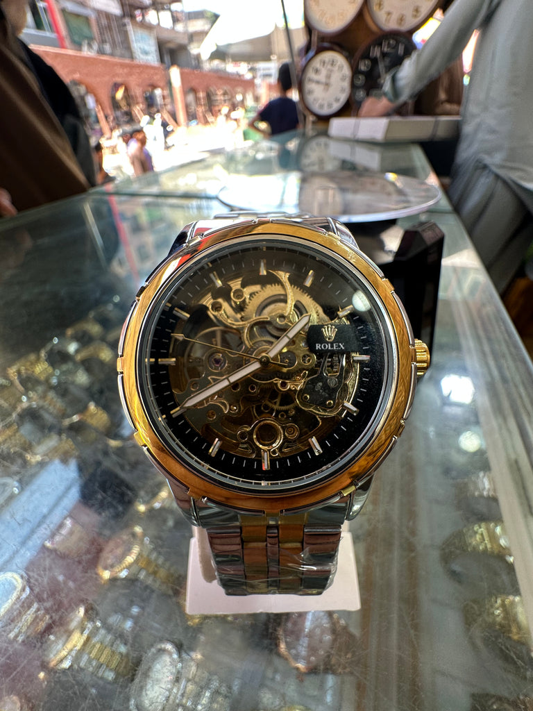 Rolex Inspired Skeleton Mechanical Watch"