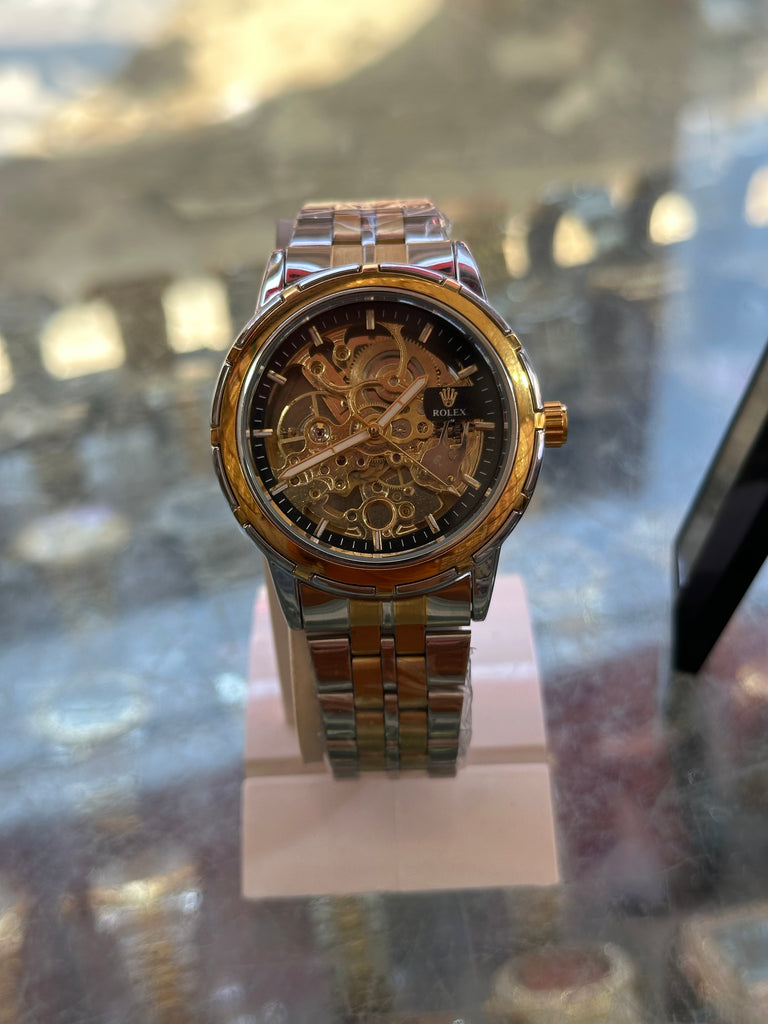 Rolex Inspired Skeleton Mechanical Watch"