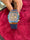 Premium Tonneau Shape Skeleton Watch with Blue Silicon Strap
