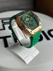 Hengbolong Premium Edition – Green Silicon Strap aur Skeleton Design