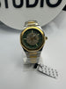 RICK™ Emerald Gold Skeleton – Luxury Two-Tone Quartz Watch for Men