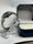 Hoursly Premium Luxury Men's Watch – Stainless Steel Silver Chain with Sleek Black Textured Dial